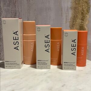 ASEA - Foaming Cleanser / Balancing Toner / Glow Serum - Powered by Redox